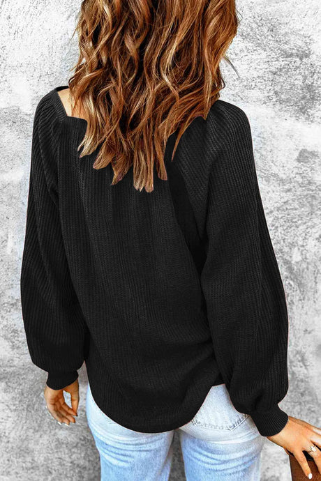 Square Neck Raglan Sleeve T-Shirt - V.I.P Digital Presence