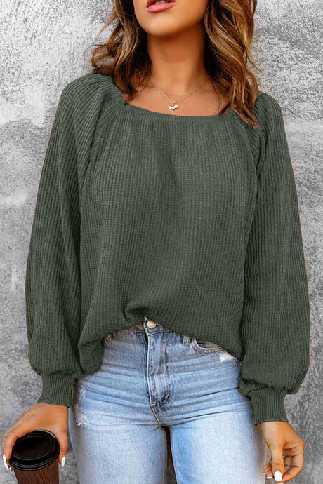Square Neck Raglan Sleeve T-Shirt - V.I.P Digital Presence