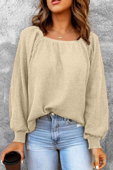 Square Neck Raglan Sleeve T-Shirt - V.I.P Digital Presence