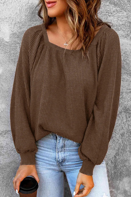 Square Neck Raglan Sleeve T-Shirt - V.I.P Digital Presence