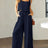 Square Neck Top and Wide Leg Pants Set - V.I.P Digital Presence