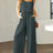 Square Neck Top and Wide Leg Pants Set - V.I.P Digital Presence