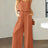 Square Neck Top and Wide Leg Pants Set - V.I.P Digital Presence