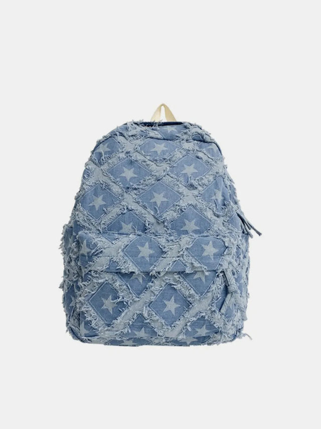 Star Denim Backpack Bag - V.I.P Digital Presence