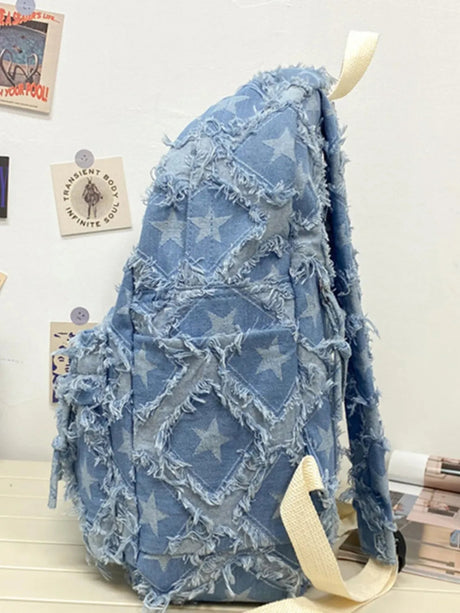 Star Denim Backpack Bag - V.I.P Digital Presence