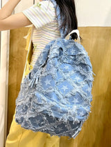 Star Denim Backpack Bag - V.I.P Digital Presence