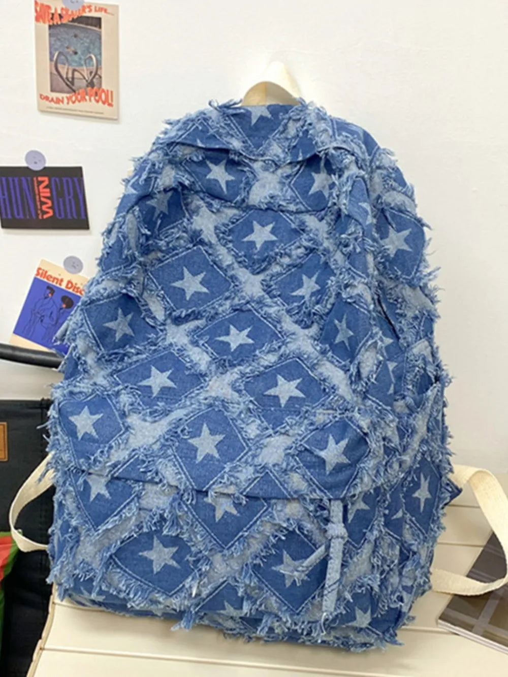Star Denim Backpack Bag - V.I.P Digital Presence