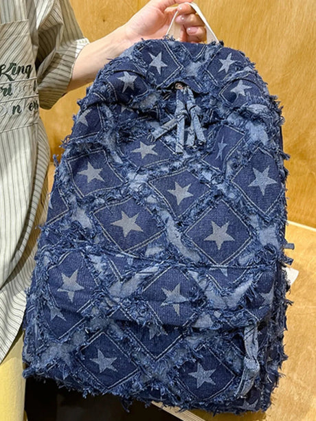 Star Denim Backpack Bag - V.I.P Digital Presence