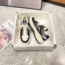 Star Lace Up Round Toe Platform Sneakers - V.I.P Digital Presence