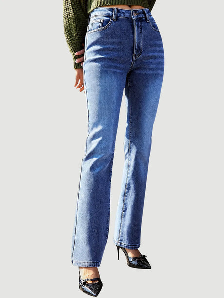 Straight Leg Jeans with Pockets - V.I.P Digital Presence