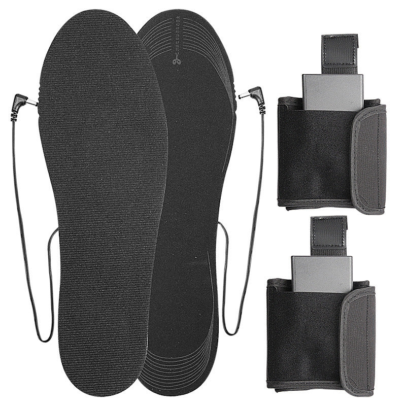 Strap portable men and women can cut heating insoles, washable battery box powered EVA electric insoles - V.I.P Digital Presence