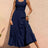 Strap top skirt with pleats and spliced A-line large swing dress - V.I.P Digital Presence