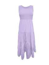 Strap top skirt with pleats and spliced A-line large swing dress - V.I.P Digital Presence