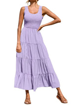 Strap top skirt with pleats and spliced A-line large swing dress - V.I.P Digital Presence