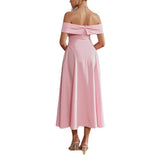 Strapless one shoulder long skirt dress - V.I.P Digital Presence