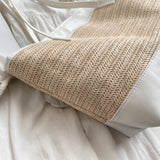 Straw Weave Leather Strap Tote Bag - V.I.P Digital Presence