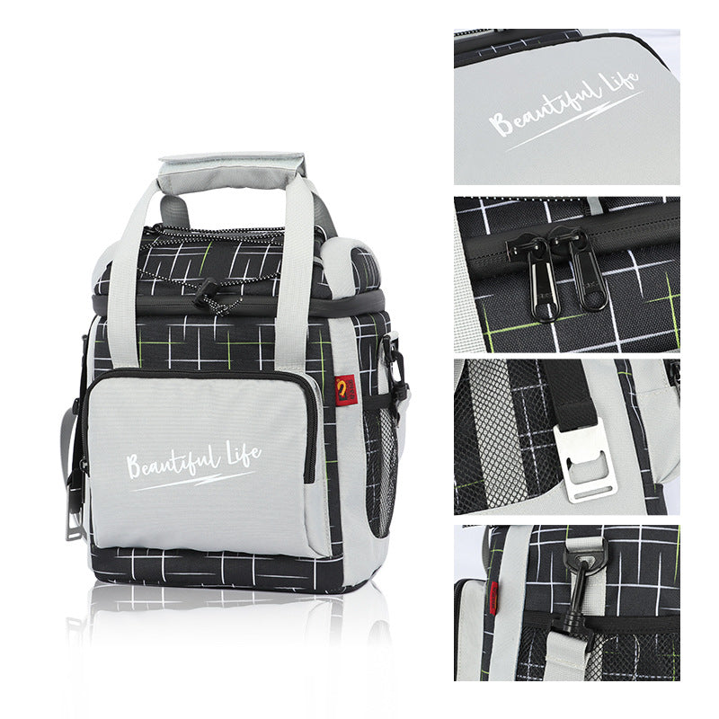 Street style cool lunch bag insulation fresh-keeping bag leak-proof ice pack double-layer insulation lunch bag - V.I.P Digital Presence