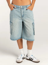 Street trendsetters ordinary washed workwear women's denim straight leg pants - V.I.P Digital Presence