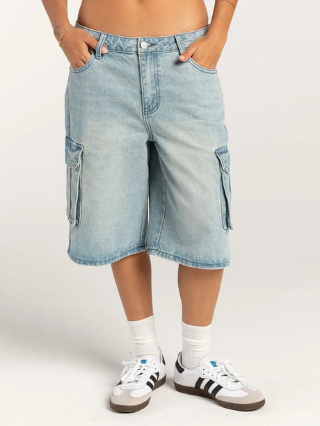 Street trendsetters ordinary washed workwear women's denim straight leg pants - V.I.P Digital Presence