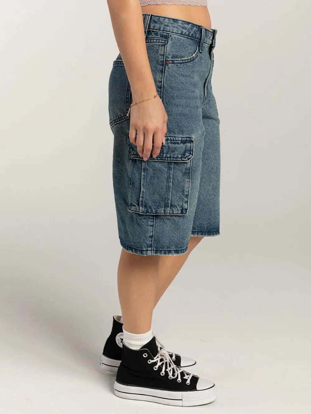 Street trendsetters ordinary washed workwear women's denim straight leg pants - V.I.P Digital Presence