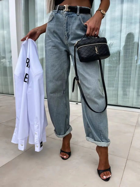 Street Trendy Casual Loose Women's Jeans - V.I.P Digital Presence