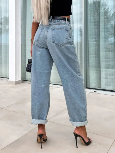 Street Trendy Casual Loose Women's Jeans - V.I.P Digital Presence