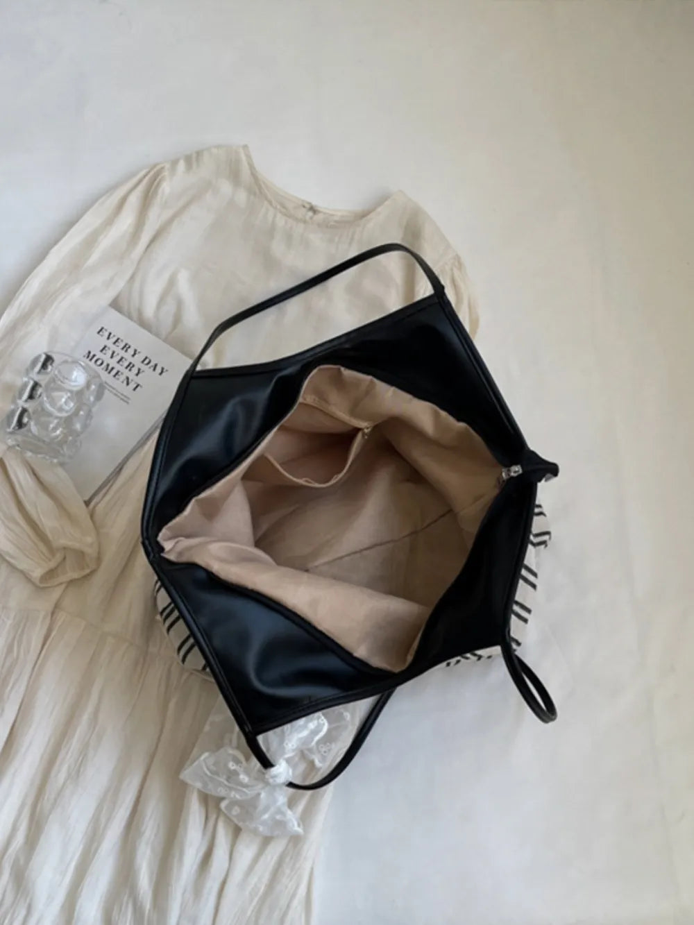 Striped Canvas Tote Bag - V.I.P Digital Presence