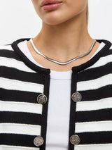 Striped Dropped Shoulder Long Sleeve Cardigan - V.I.P Digital Presence
