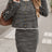 Striped Long Sleeve Top and Skirt Set - V.I.P Digital Presence