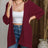 Striped Open Front Knit Cardigan - V.I.P Digital Presence