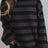 Striped Round Neck Dropped Shoulder Sweater - V.I.P Digital Presence