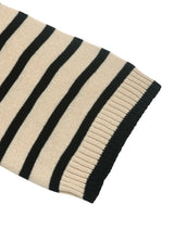 Striped Round Neck Long Sleeve Knit Top - V.I.P Digital Presence