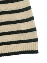 Striped Round Neck Long Sleeve Knit Top - V.I.P Digital Presence