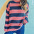 Striped Round Neck Long Sleeve Sweater - V.I.P Digital Presence