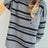 Striped Round Neck Long Sleeve Sweater - V.I.P Digital Presence