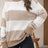 Striped Round Neck Long Sleeve Sweater - V.I.P Digital Presence