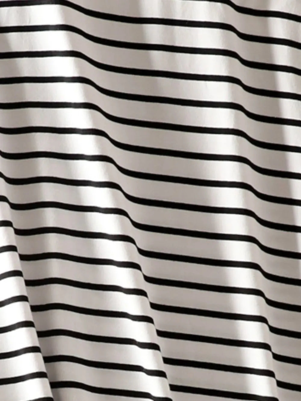 Striped Round Neck Short Sleeve Dress - V.I.P Digital Presence