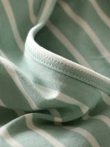 Striped Round Neck Short Sleeve Dress - V.I.P Digital Presence