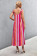 Striped Scoop Neck Cami Dress - V.I.P Digital Presence