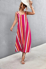 Striped Scoop Neck Cami Dress - V.I.P Digital Presence