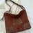 Suede Patch Adjustable Strap Tote Bag - V.I.P Digital Presence