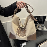 Suede Patch Adjustable Strap Tote Bag - V.I.P Digital Presence