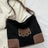 Suede Patch Adjustable Strap Tote Bag - V.I.P Digital Presence