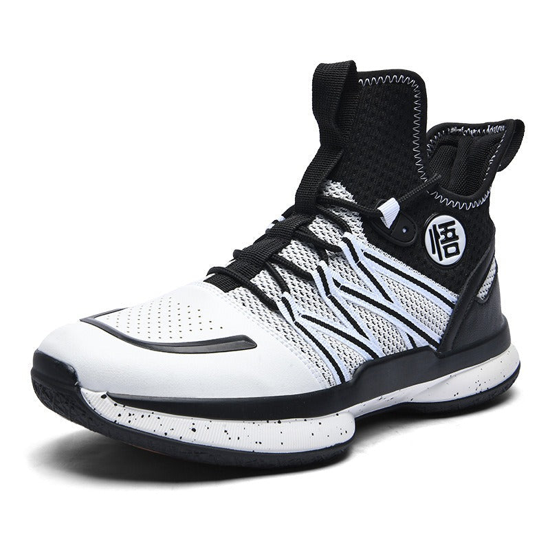 Summer high top basketball shoes with fly woven mesh surface for training sports shoes with rubber soles for men - V.I.P Digital Presence