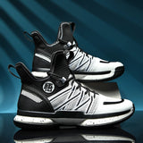 Summer high top basketball shoes with fly woven mesh surface for training sports shoes with rubber soles for men - V.I.P Digital Presence
