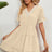 Summer Jacquard Hairball V-neck Loose Solid Color Elastic Waist Dress for Women - V.I.P Digital Presence