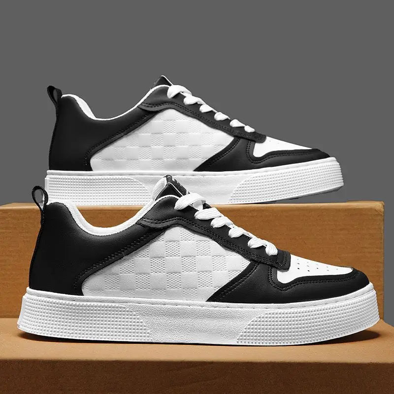 Summer men's new breathable white shoes men's trendy and versatile thick soled sports shoes casual shoes board shoes trendy shoes - V.I.P Digital Presence