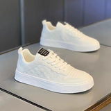 Summer men's new breathable white shoes men's trendy and versatile thick soled sports shoes casual shoes board shoes trendy shoes - V.I.P Digital Presence