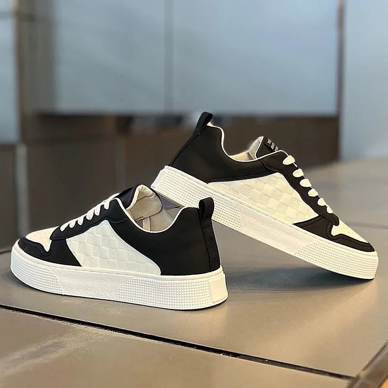 Summer men's new breathable white shoes men's trendy and versatile thick soled sports shoes casual shoes board shoes trendy shoes - V.I.P Digital Presence