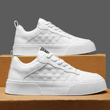 Summer men's new breathable white shoes men's trendy and versatile thick soled sports shoes casual shoes board shoes trendy shoes - V.I.P Digital Presence